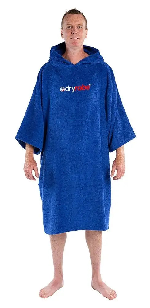 dryrobe Organic Cotton Badeponcho - Royal Blue