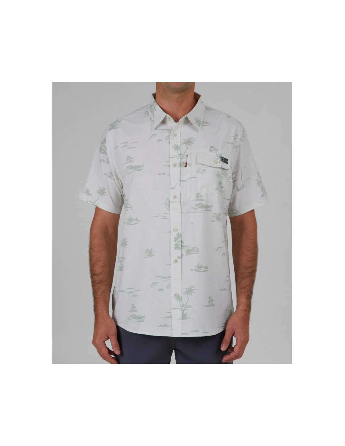 Salty Crew Seafarer S/S Tech Woven - Wax