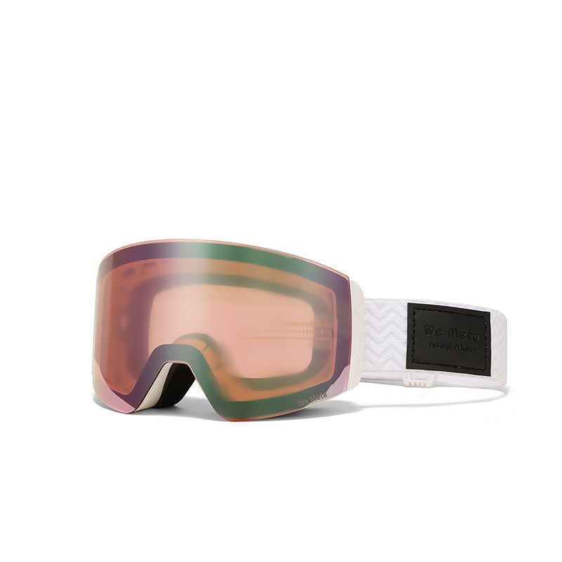 we-meta-skibriller-hvid-m-orange-linse