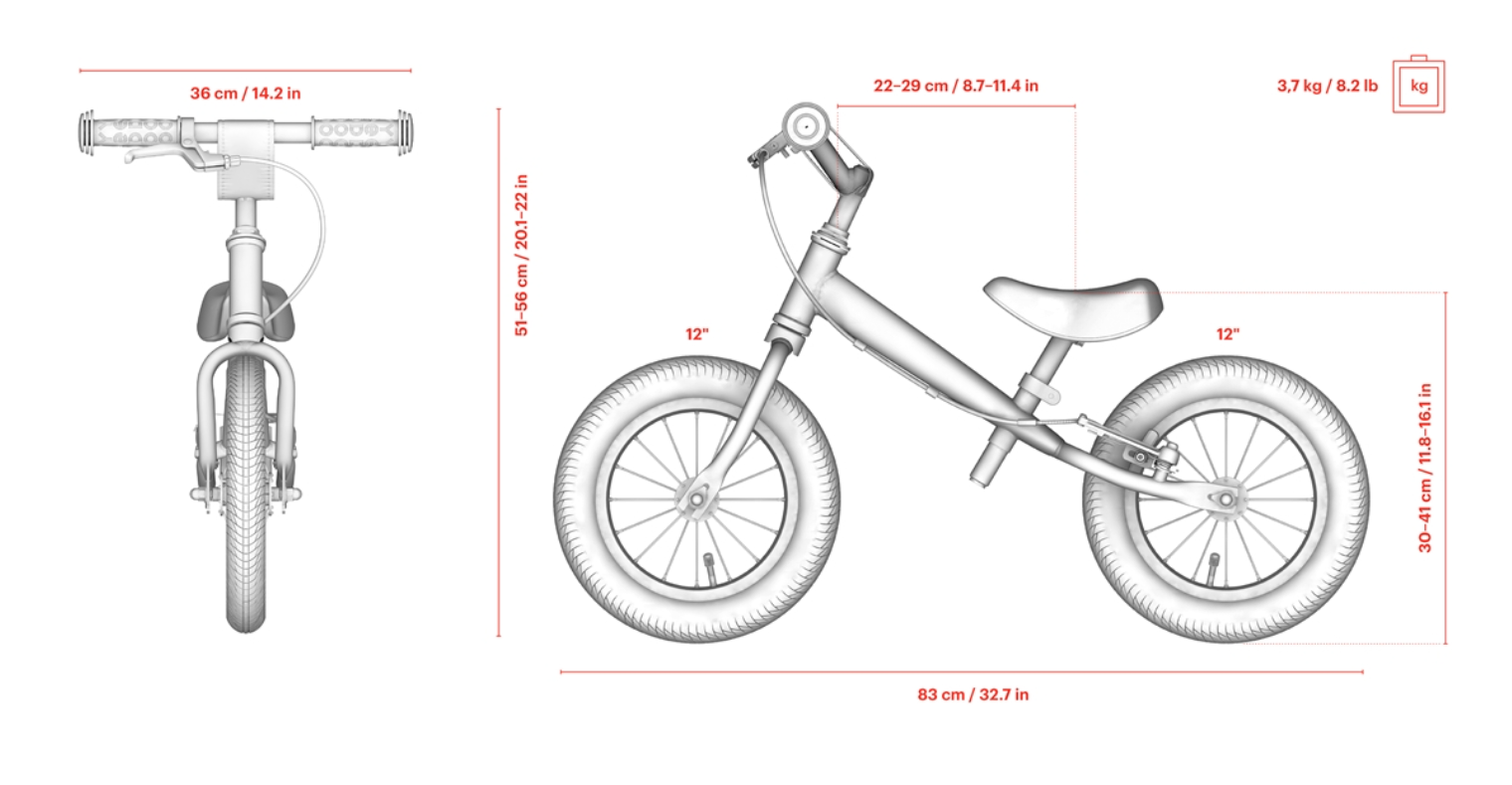 yedoo-tootoo-balancecykel-maal-og-dimensioner