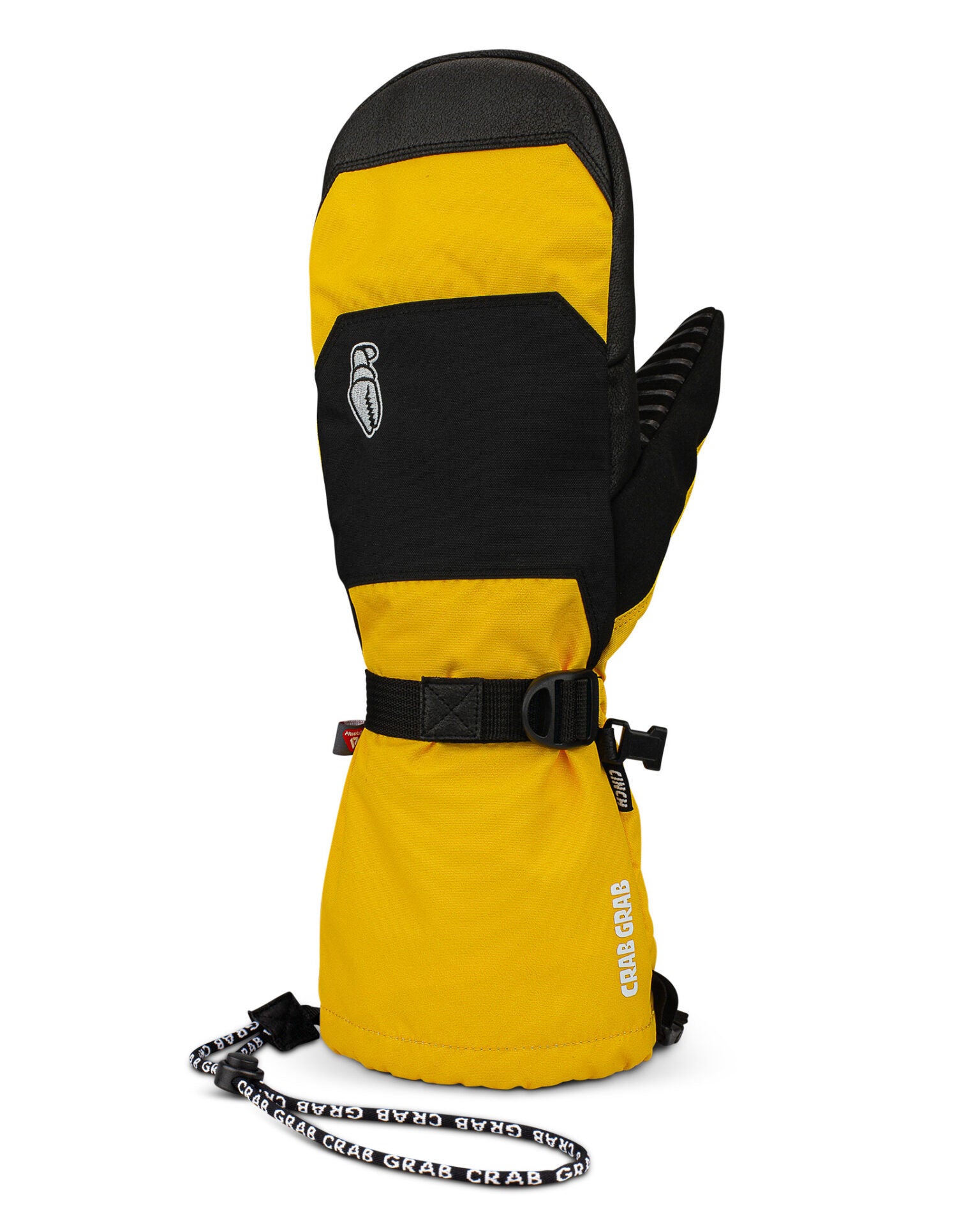 Crab_Grab-FA24-Mittens-Cinch_MItten-Vintage_Yellow_Black-BOH-leash