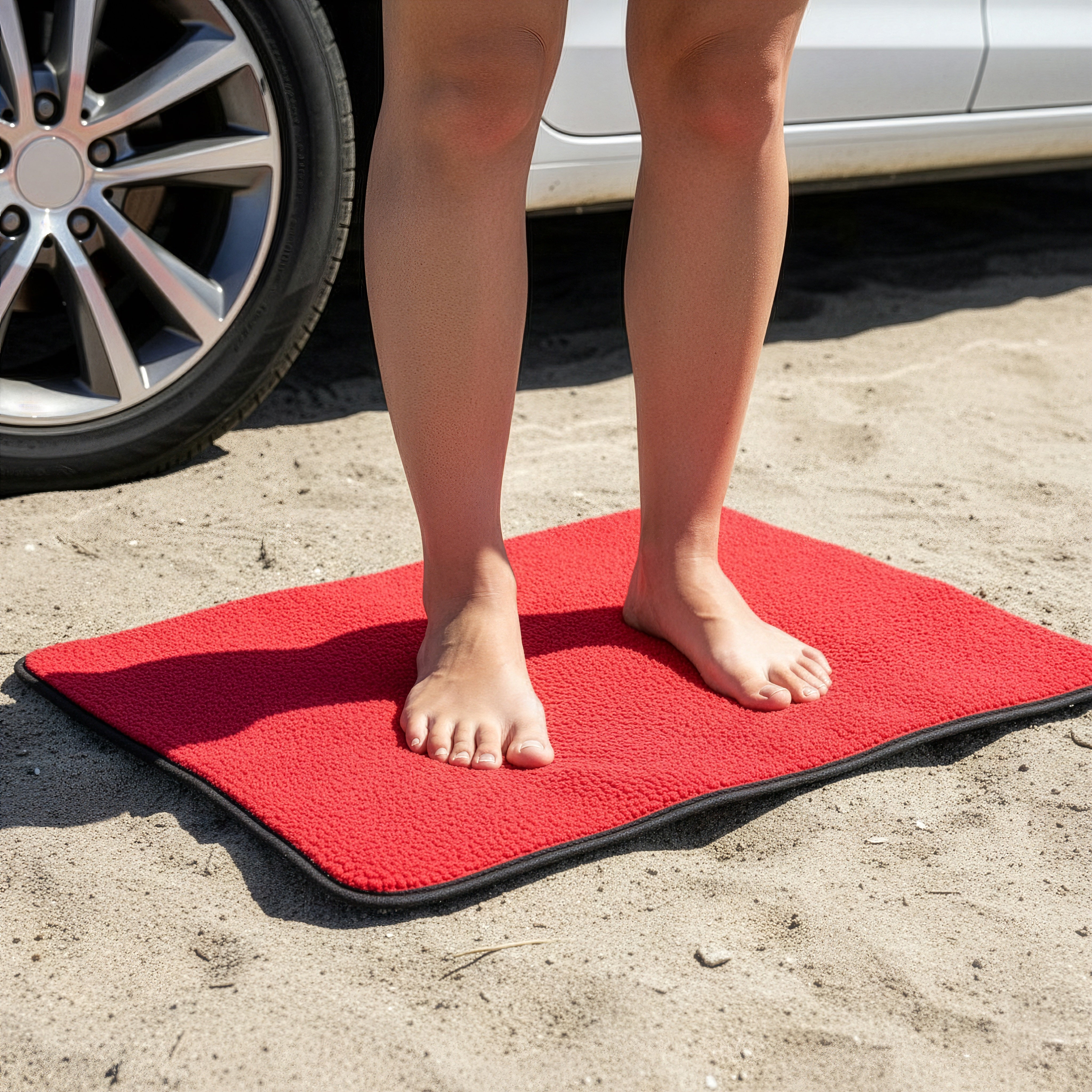 SURFMORE Stellematte – Svart/Rød