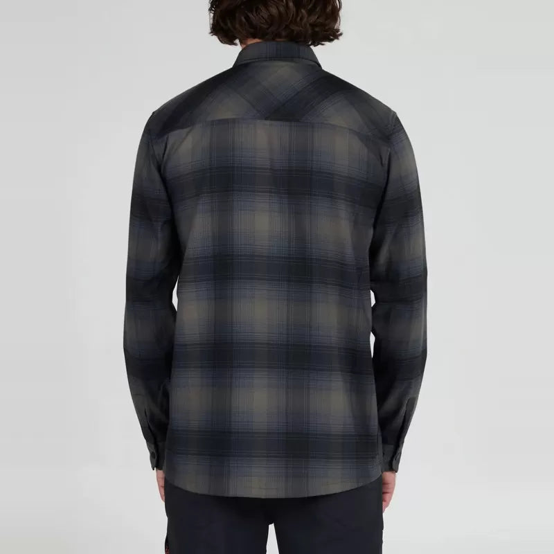 Salty Crew Fathom LS Tech Flannel Skjorte - Sort