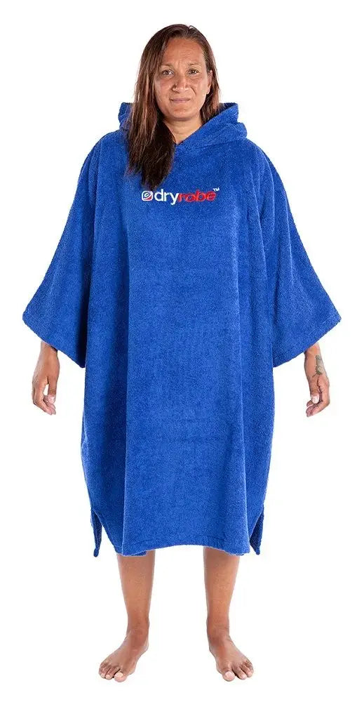 dryrobe Organic Cotton Badeponcho - Royal Blue