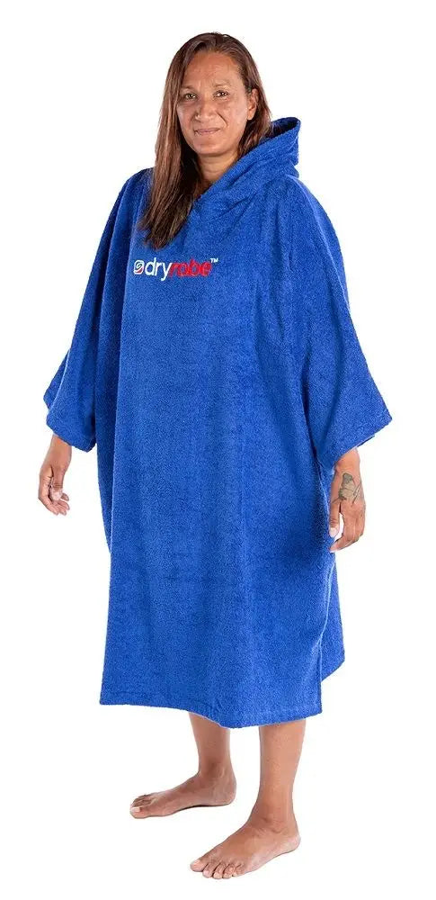 dryrobe Organic Cotton Badeponcho - Royal Blue