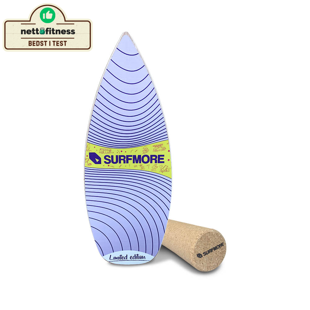 SURFMORE Balanceboard Pro - Vacation - Med Nettofitness 'Bedst i test' Badge