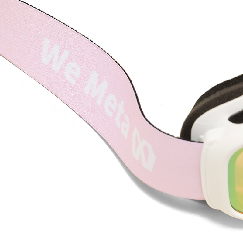 We Meta Skibriller for Jenter - Hvit/Rosa