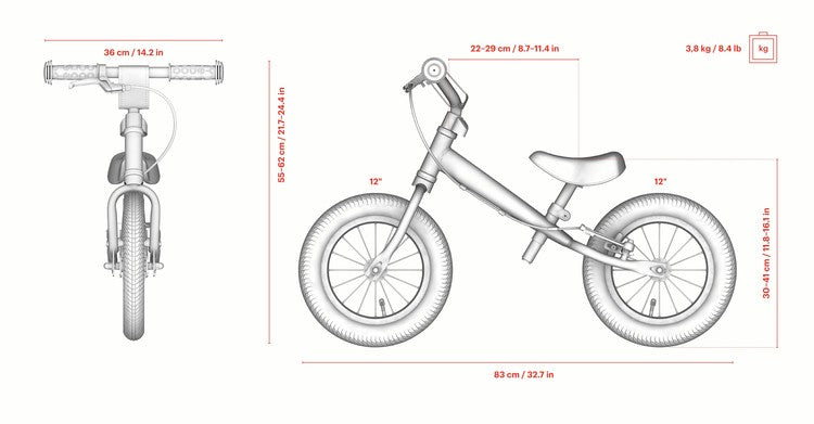 yedoo-onetoo-balancebike-dimensioner